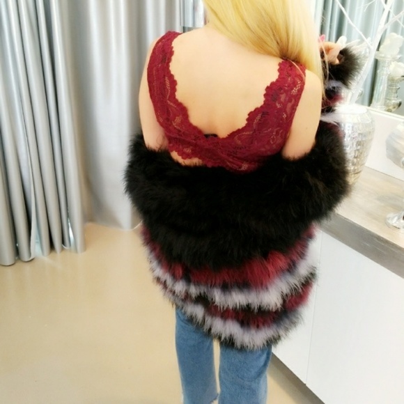 BRALETTE BURGUNDY LACE BRA BRALETTE INTIMA… - Picture 4 of 4